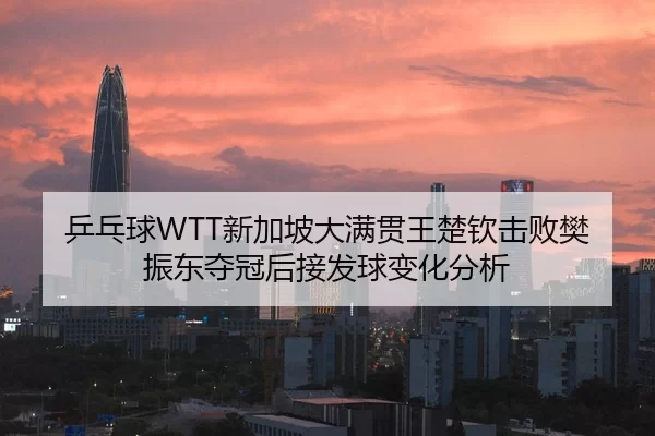 乒乓球WTT新加坡大满贯王楚钦击败樊振东夺冠后接发球变化分析